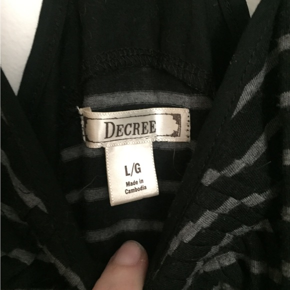 NWOT dark striped tank top - Picture 3 of 3